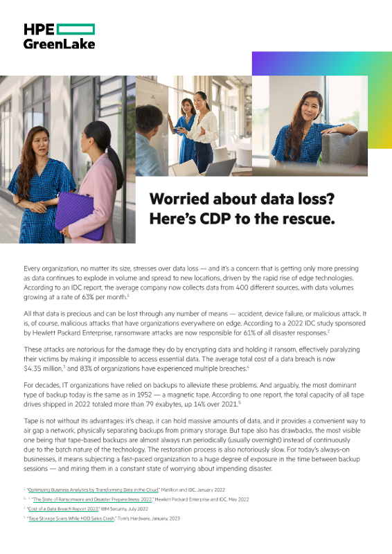 Worried about data loss? Here’s CDP to the rescue. thumbnail