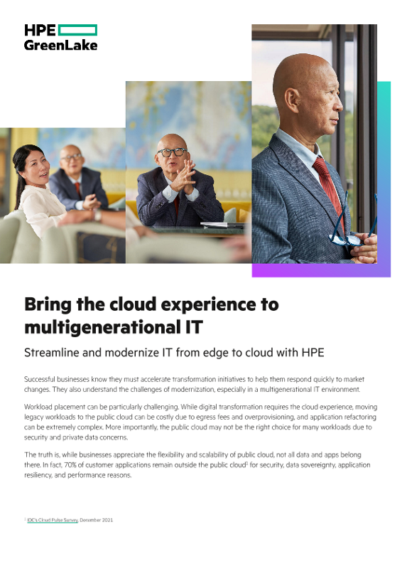 Bring the cloud experience to multigenerational IT thumbnail
