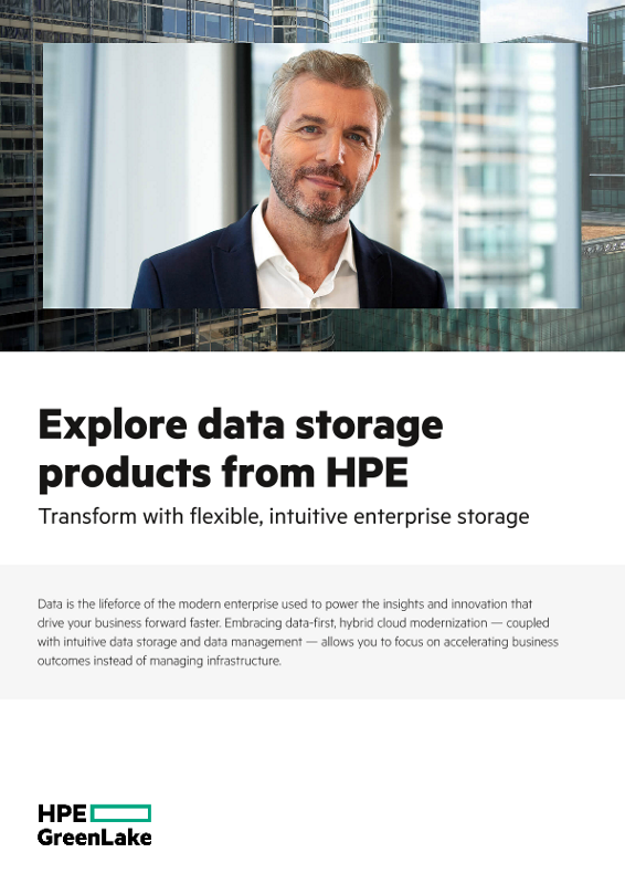 Explore data storage products from HPE thumbnail