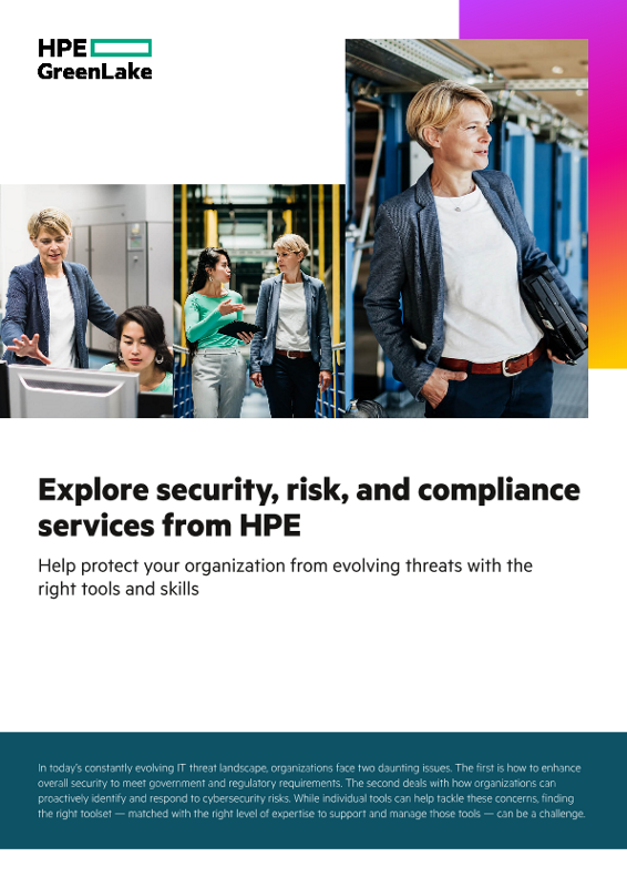 Explore security, risk, and compliance services from HPE thumbnail