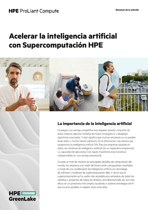 Acelerar la inteligencia artificial con Supercomputación HPE thumbnail