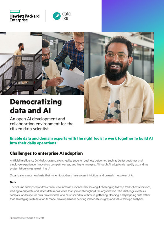 Democratizing Data And AI