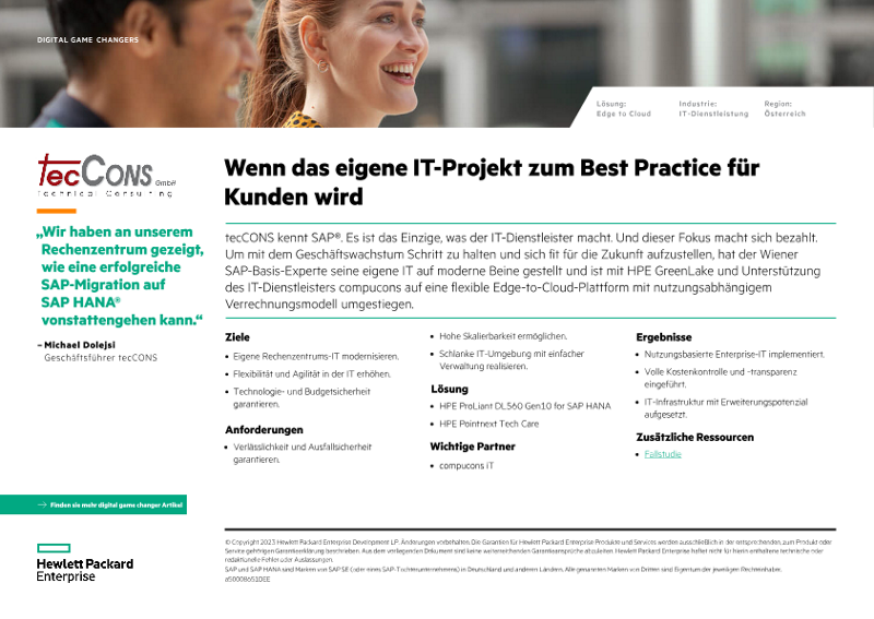 Wenn das eigene IT-Projekt zum Best Practice für Kunden wird tecCONS thumbnail