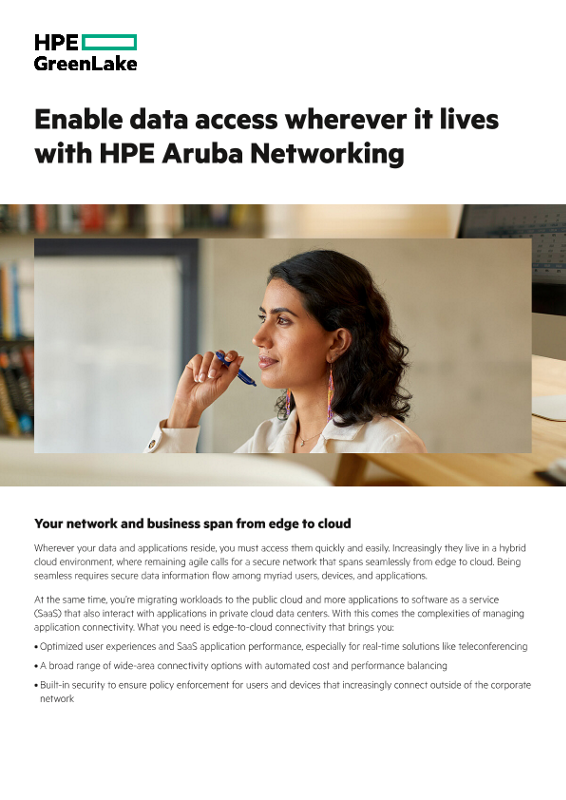 Enable data access wherever it lives with HPE Aruba Networking thumbnail