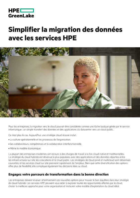 Simplifier la migration des données grâce aux services HPE thumbnail