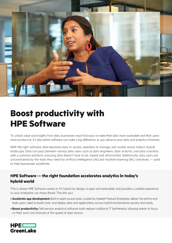 Boost productivity with HPE Software thumbnail