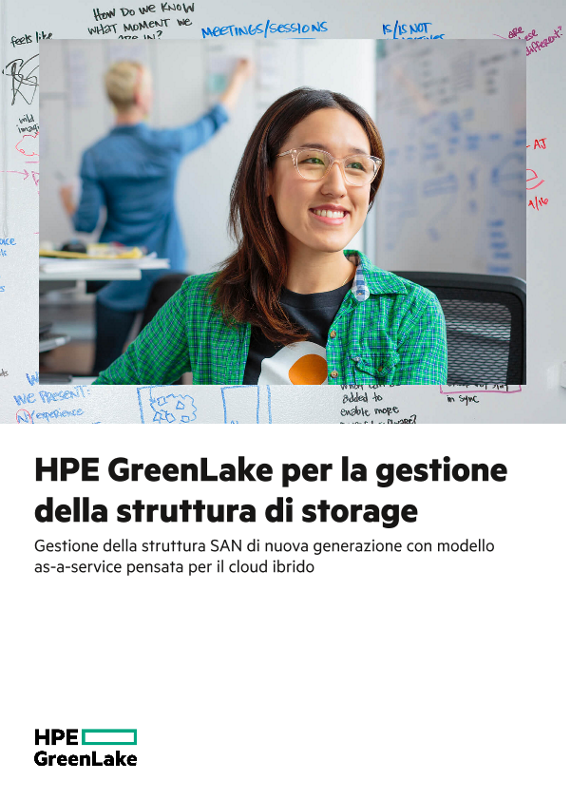HPE GreenLake per la gestione della struttura di storage thumbnail