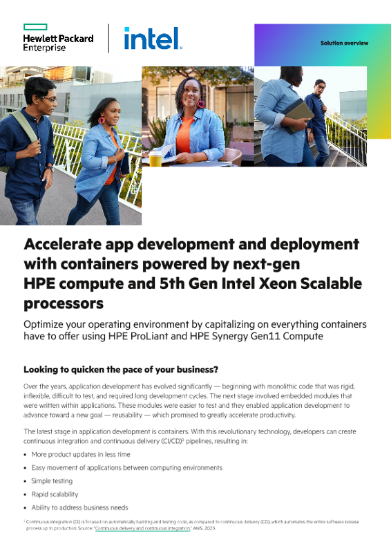 Accelerate app development and deployment with containers powered by
