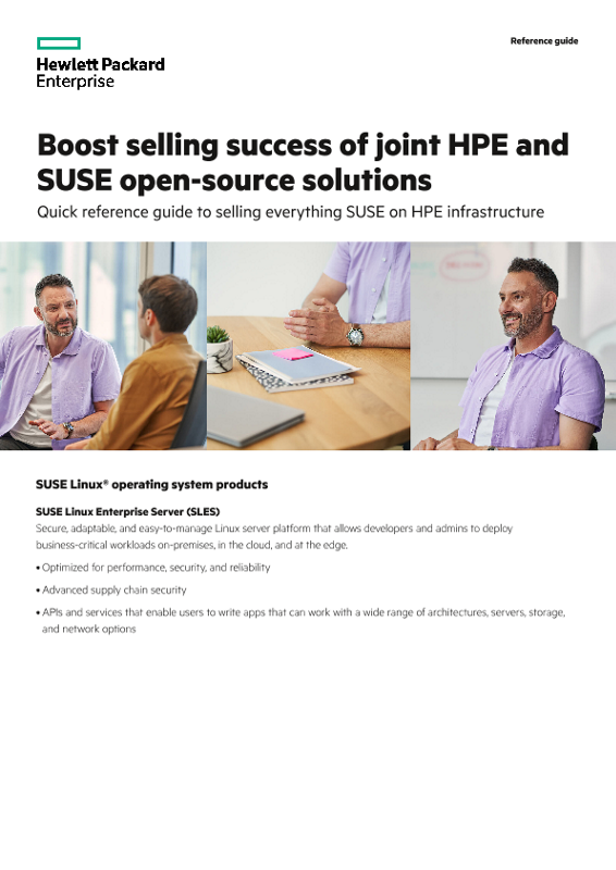 Boost selling success of joint HPE and SUSE open-source solutions thumbnail