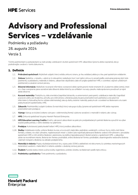 Advisory and Professional Services – vzdelávanie thumbnail