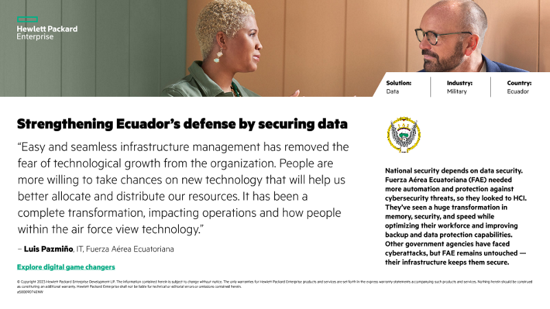 Strengthening Ecuador’s defense by securing data – Fuerza Aérea Ecuatoriana thumbnail