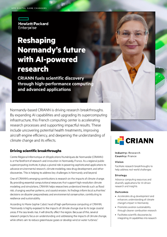 Reshaping Normandy’s future with AI-powered research – CRIANN - Case Study (English) thumbnail