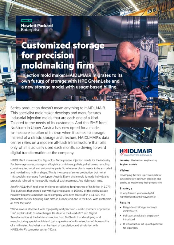 Customized storage for custom mold Haidlmair - Case Study (English) thumbnail
