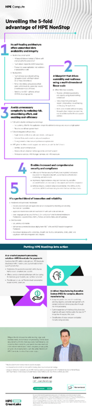 Unveiling the 5-fold advantage of HPE NonStop thumbnail