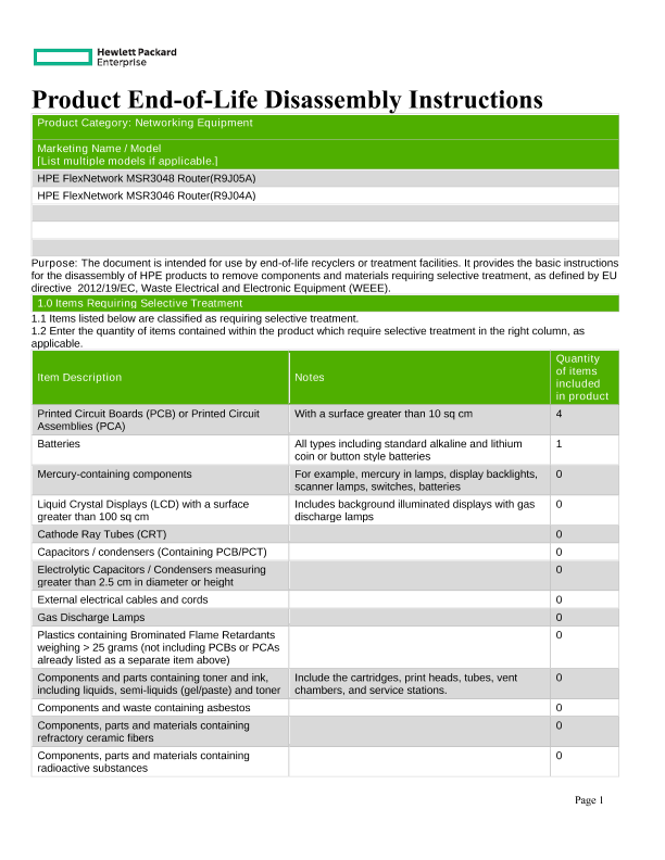 HPE FlexNetwork MSR3048 & MSR3046 Router thumbnail