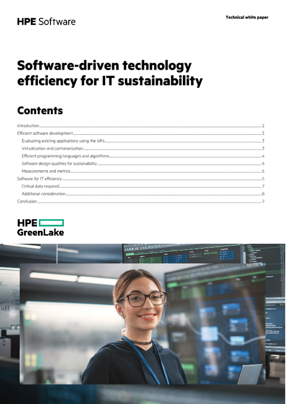 Software-driven technology efficiency for IT sustainability thumbnail