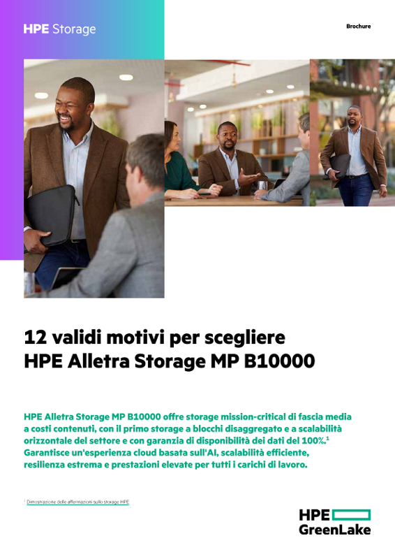 12 validi motivi per scegliere HPE Alletra Storage MP B10000 thumbnail