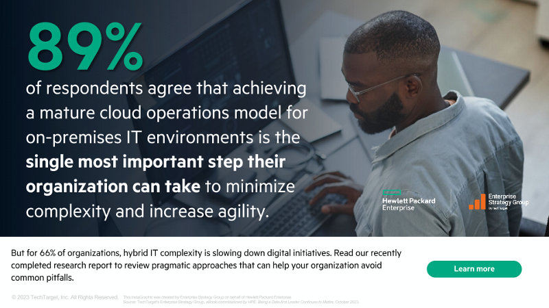 Achieving A Mature A Cloud Operations Model For On-premise IT ...