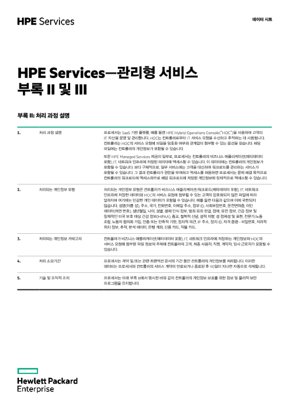 HPE Services - Managed Services 부록 II 및 III thumbnail