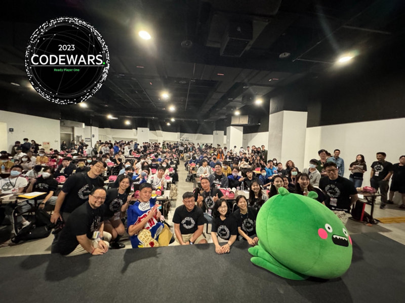 圖說：HPE「2023 CodeWars Taiwan全國大學高中校園程式爭霸賽」吸引超過300名學生相互較勁。