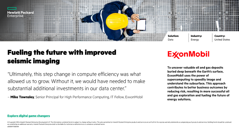 Fueling the future with improved seismic imaging – ExxonMobil - Success Slide thumbnail