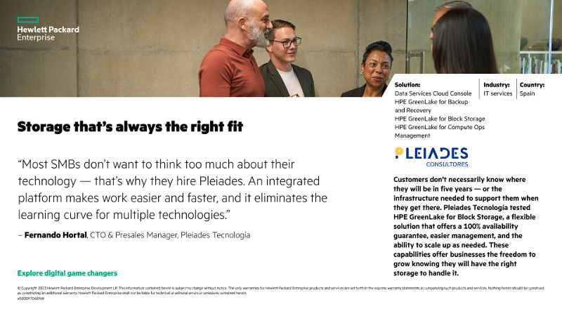 Storage that’s always the right fit – Pleiades Tecnología - Success Slide - English thumbnail