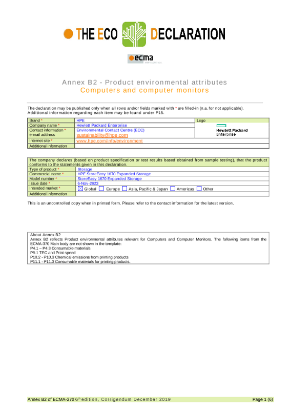 HPE StoreEasy 1670 Expanded Storage