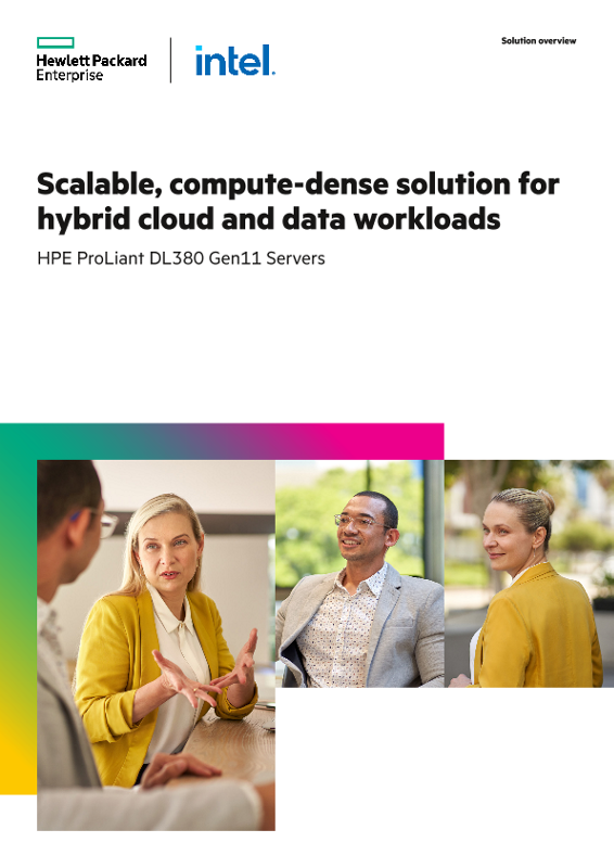 Scalable, compute-dense solution for hybrid cloud and data workloads