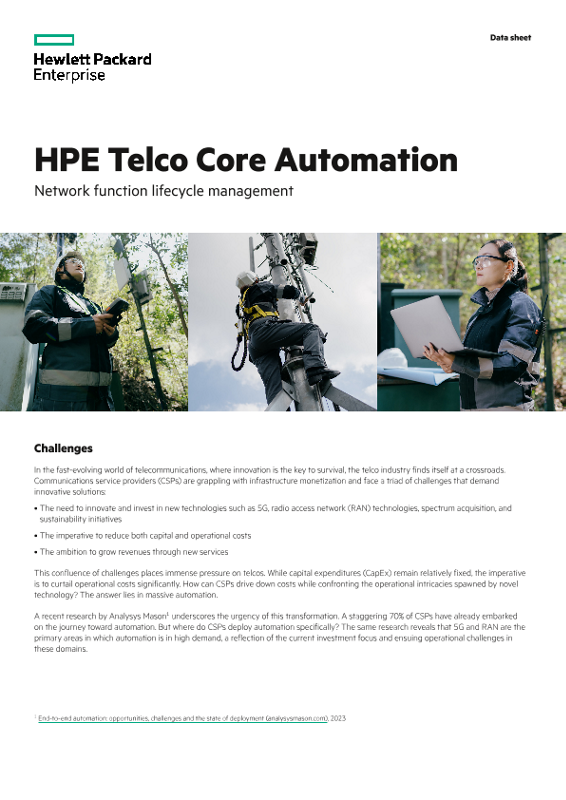 HPE Telco Core Automation thumbnail