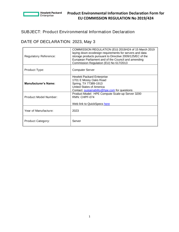 HPE Compute Scale-up Server 3200