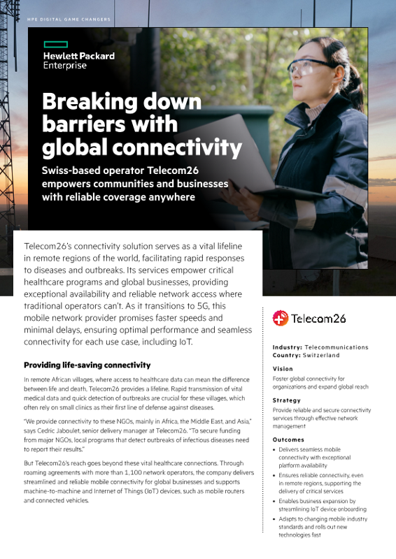 Breaking down barriers with global connectivity – Telecom26