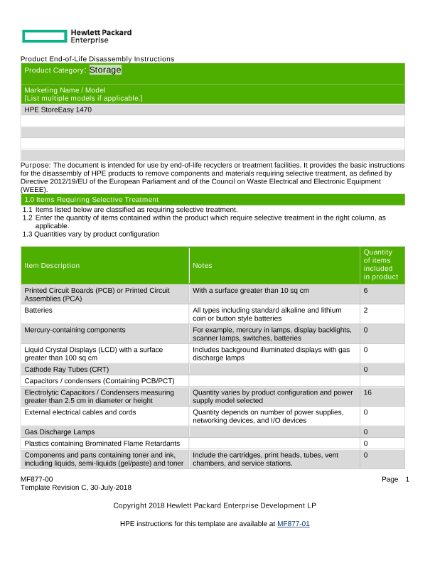 HPE StoreEasy 1470 thumbnail