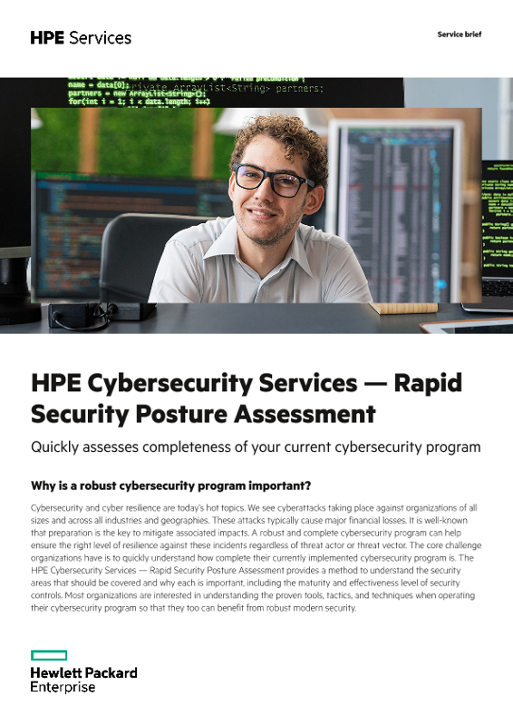 HPE Cybersecurity Services — Rapid Security Posture Assessment thumbnail