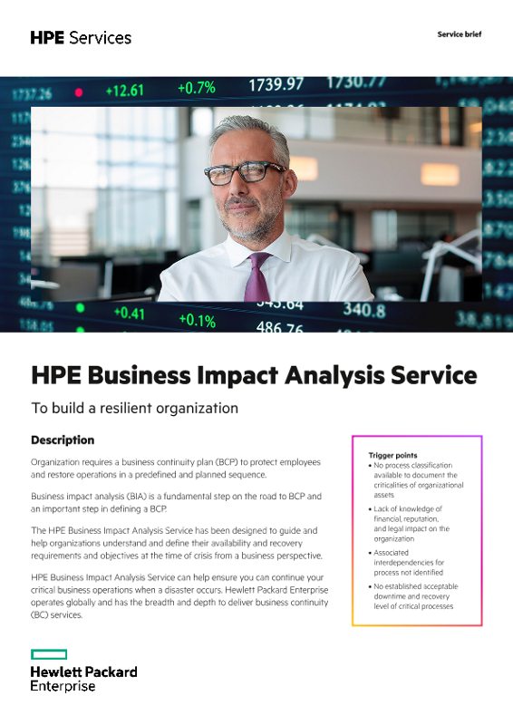 HPE Business Impact Analysis Service thumbnail