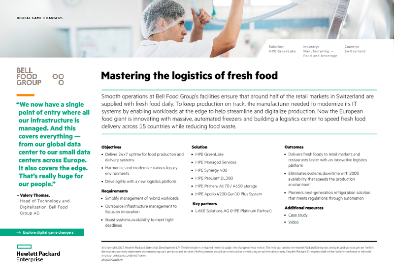 Mastering the logistics of fresh food – Bell Food Group AG thumbnail