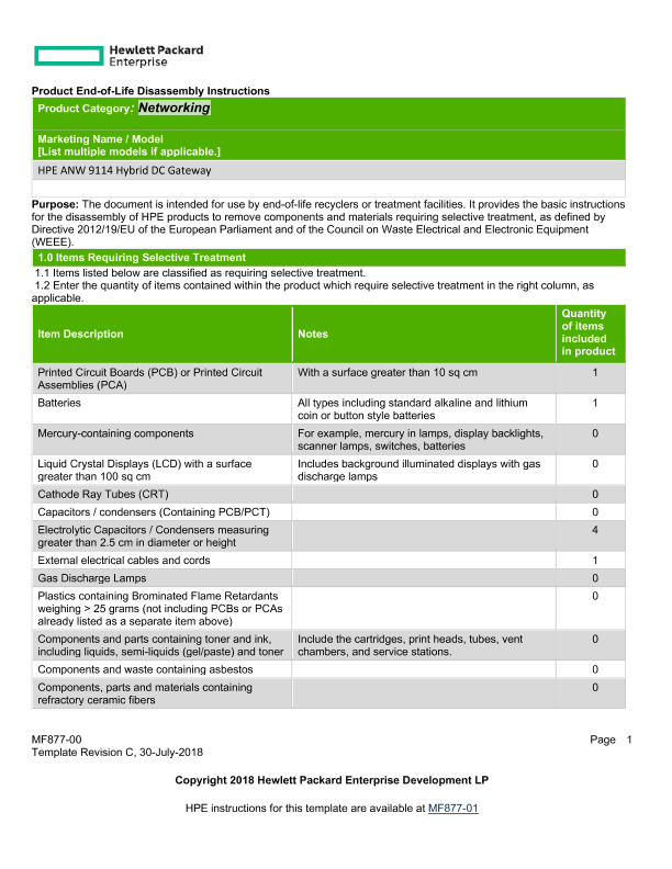 HPE ANW 9114 Hybrid DC Gateway thumbnail