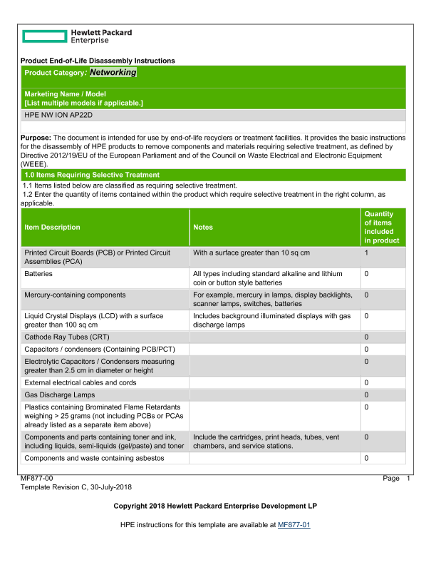 HPE NW ION AP22D thumbnail