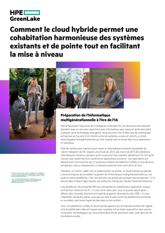 Comment le cloud hybride permet une cohabitation harmonieuse des systèmes existants et de pointe tout en facilitant la mise à niveau thumbnail