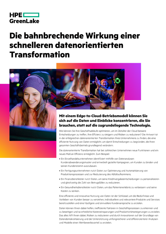 Die bahnbrechende Wirkung einer schnelleren datenorientierten Transformation thumbnail