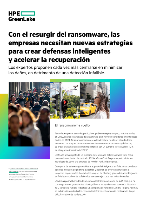 Con el resurgir del ransomware, las empresas necesitan nuevas estrategias para crear defensas inteligentes y acelerar la recuperación thumbnail