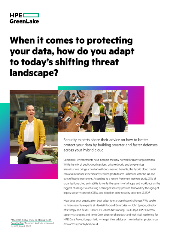 When it comes to protecting your data, how do you adapt to today’s shifting threat landscape? thumbnail
