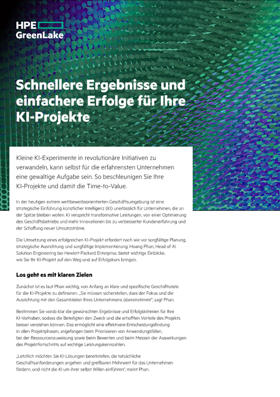 Schnellere Ergebnisse und einfachere Erfolge für Ihre KI-Projekte thumbnail
