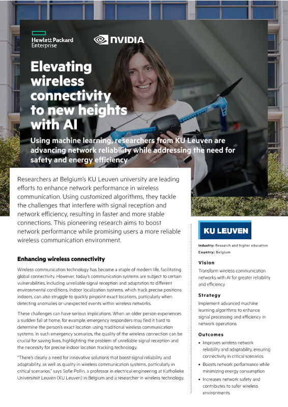 Elevating wireless connectivity to new heights with AI – KU Leuven ...