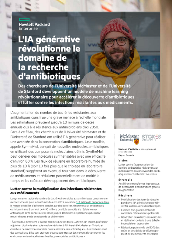 L'IA générative révolutionne le domaine de la recherche d'antibiotiques – Université McMaster thumbnail