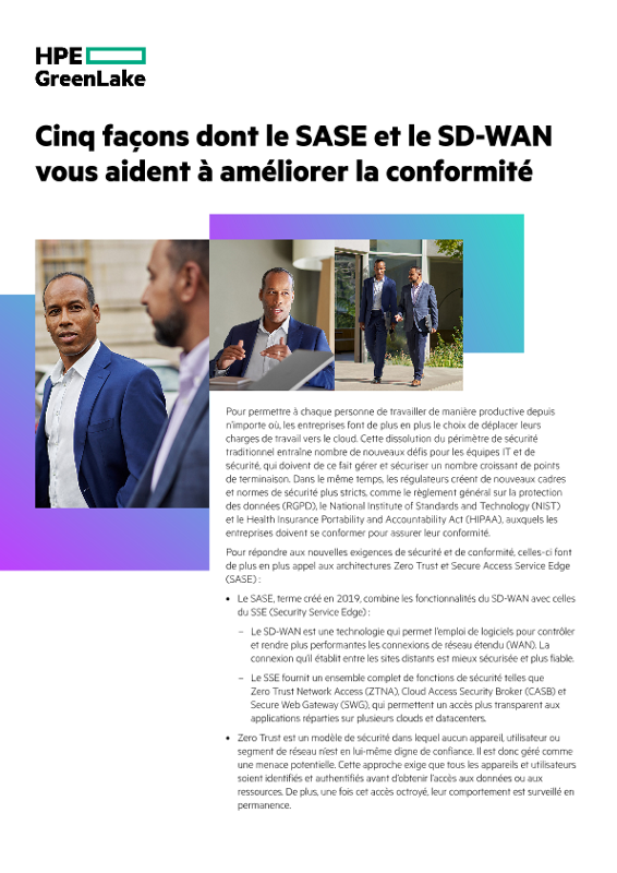 Cinq façons dont le SASE et le SD-WAN vous aident à améliorer la conformité thumbnail