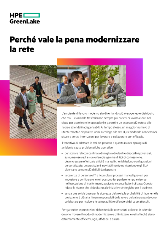 Perché vale la pena modernizzare la rete thumbnail