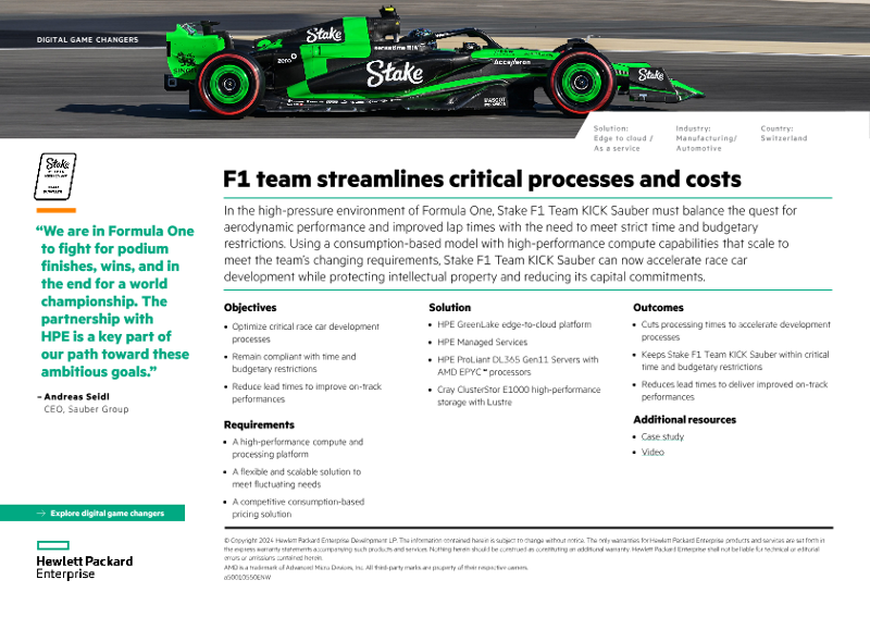F1 team streamlines critical processes and costs – Sauber Group thumbnail