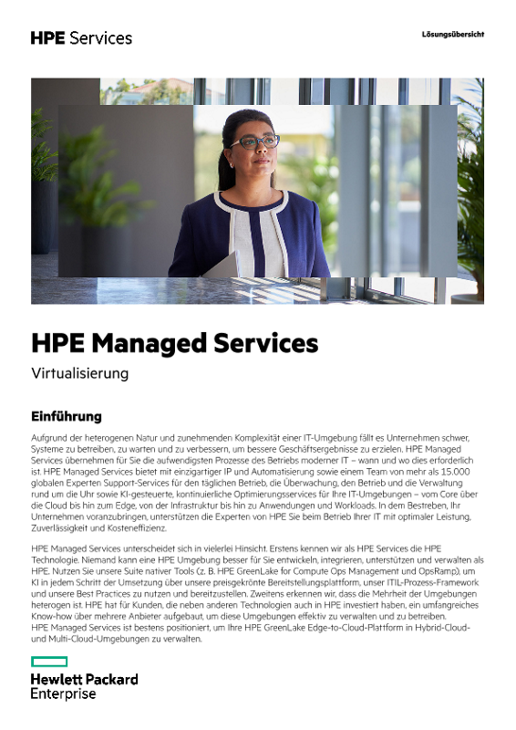 HPE Managed Services – Virtualization thumbnail