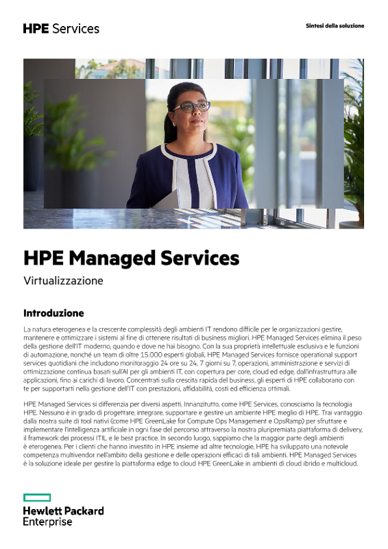 HPE Managed Services - Virtualizzazione thumbnail