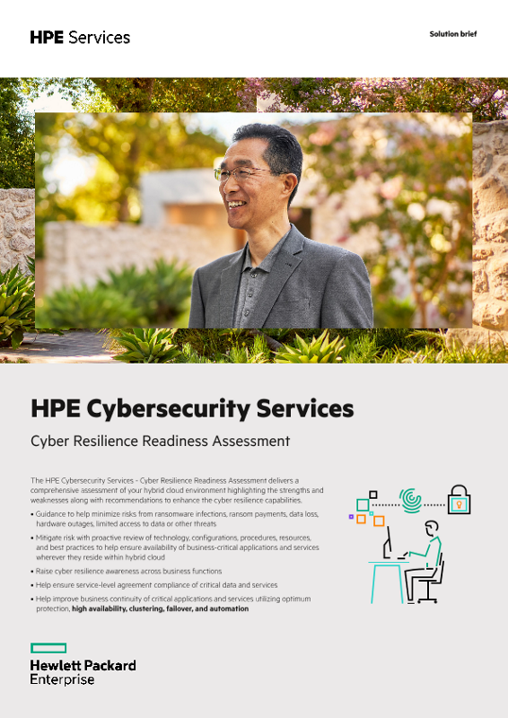 HPE Cybersecurity Services – Cyber Resilience Readiness Assessment thumbnail